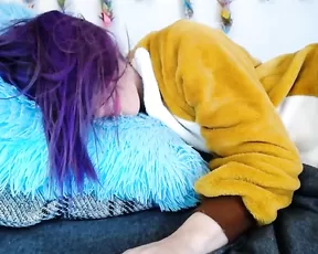 CharlotteWebb MFC cream dildo & Hitachi cam porn video