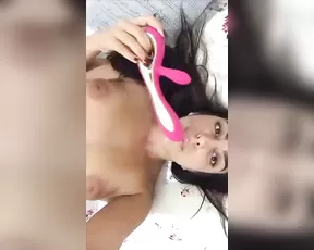Lena the Plug black bodystocking pink dildo pussy masturbation snapchat free