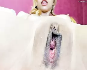 Candylisa huge dildo & pussy closup MFC, Chaturbate cam sex video