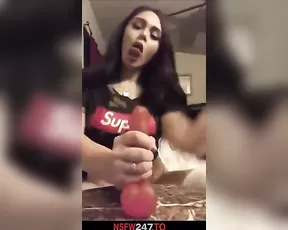 Slutty Baby Tiger teasing dildo deepthorat snapchat free