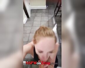 Naughty Ginger dildo blowjob with cum snapchat free