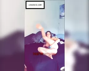 Luna raise new dildo masturbation bed snapchat free