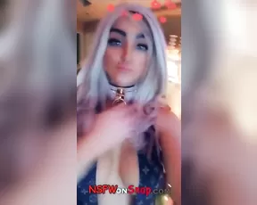Tina Cutrone bodysuit tease snapchat free