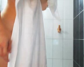 LittleVirginX MFC nude pussy fingering & shower cam video