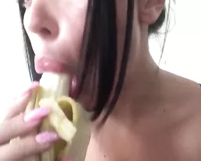 Anastasia Doll banana blowjob - onlyfans free porn