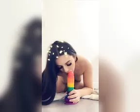 Kathleen Eggleton rainbow dildo blowjob snapchat free