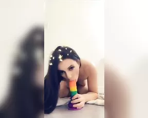 Kathleen Eggleton rainbow dildo blowjob snapchat free