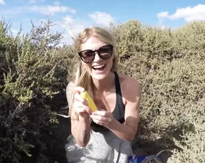 JennyJinx Public Beach Cum Banana Vibrator - ManyVids Free Outdoors