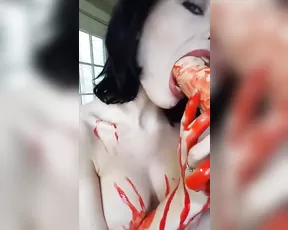 Alora masturbation with blood snapchat free