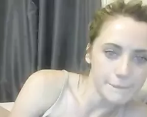 A brunette teen is cumshot in her face