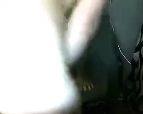 Bimbo is teasing her cunt lips