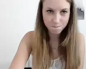 Brunette is showing herself