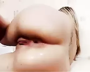 POV pusy dildoing at home