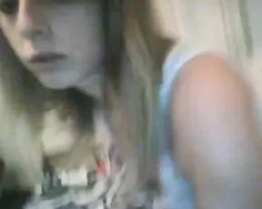 Girl in lingerie is masturbating