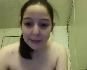 Brunette loves the taste of cock in the morning