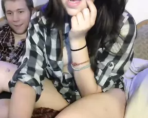 Cute blonde chick gobbles a massive schlong