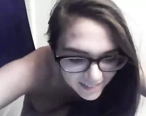 Cute solo petite babe showing off