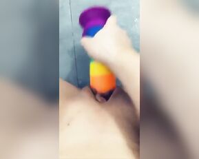 Kathleen Eggleton rainbow dildo masturbation show snapchat free