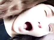 Luna raise dildo masturbation while driving uber snapchat free