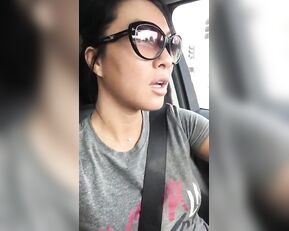 Asa Akira pussy fingering car - onlyfans free porn
