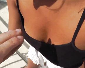 Mariah Leonne Public outdoor balcony blowjob cumshot ManyVids Free Porn Videos