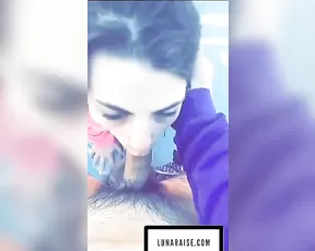 Luna Raise balcony blowjob cum mouth snapchat free