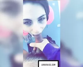 Luna Raise balcony blowjob cum mouth snapchat free