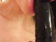 Aletta Ocean tease black dildo - onlyfans free porn