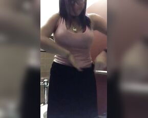 Sexy Aymee the school bathroom before class! - onlyfans free porn