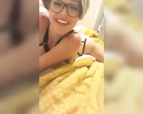 Sabrina Nichole sexy outfit naked teasing bed snapchat free