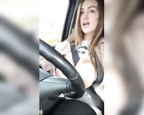 Lee Anne driving time its boobs flashing time snapchat free