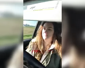 Lee Anne driving flashing snapchat free
