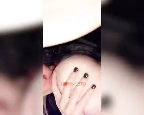Justine Aquarius new toy trying snapchat free