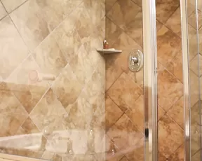 Sexyredfox89 anal ride through the shower glass – dildo fucking, redhead to mouth
