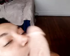 Katya Dobrev Afternoon Blowjob - ManiVids Ebony Dildo POV BJ & Tears