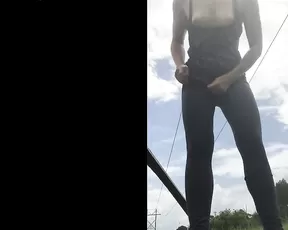Sageness longboard outdoor run masturbate - MFC cam porn livesex