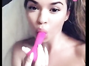 Morgan Lux pink vib masturbating snapchat free