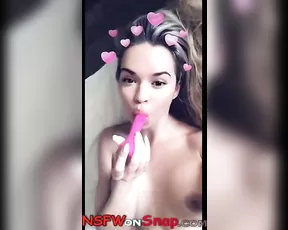 Morgan Lux pink vib masturbating snapchat free