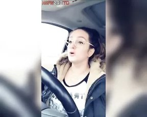 Lee Anne tits flashing while driving snapchat free