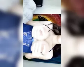 Alexa Pearl blue bodstocking snapchat free