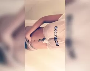 Layna Boo shower teasing snapchat free
