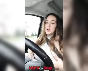 Lee Anne driving tits flashing snapchat free