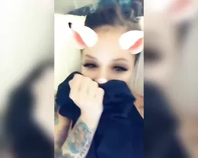 Cortana Blue nude shower teasing snapchat free