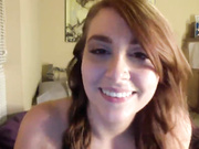 Teen on her knees sucking cock in a kitchen