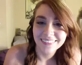 Teen on her knees sucking cock in a kitchen