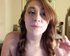 Teen on her knees sucking cock in a kitchen
