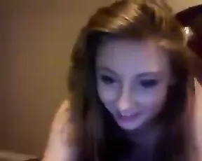 Blonde with massive hung tits blowing a cock
