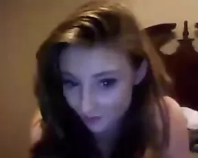 Blonde with massive hung tits blowing a cock