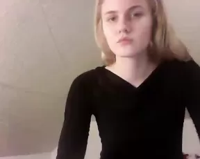 Blonde is giving a blow job