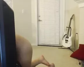 Big breasted women is blindfolded